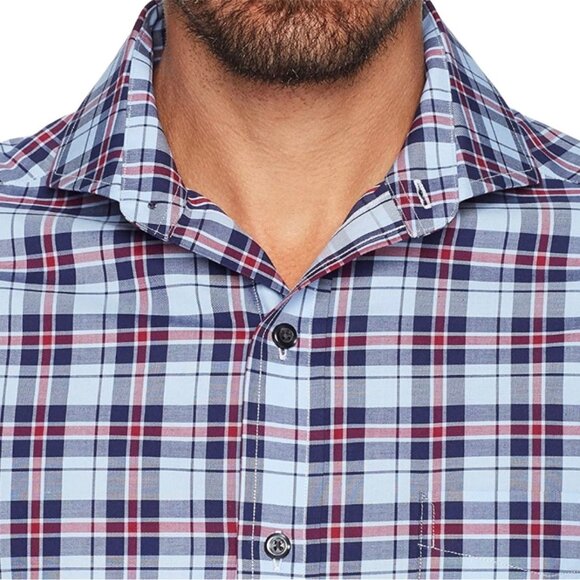 Buttoned Down Classic Men's Plaid Print Long Sleeve Button-Down Shirt - Picture 7 of 10